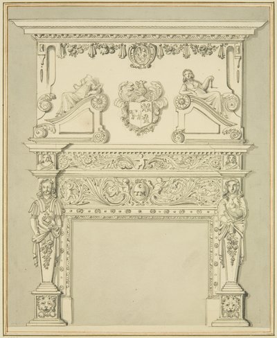 Cheminée dans une maison à Lewin