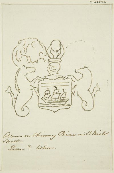 Détail de la cheminée chez Hillier, St Nicholas Street - Thomas Leeson the Elder Rowbotham