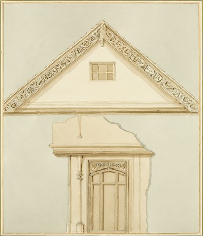Porte et planches de barge de la maison de Robert Adams - Thomas Leeson the Elder Rowbotham