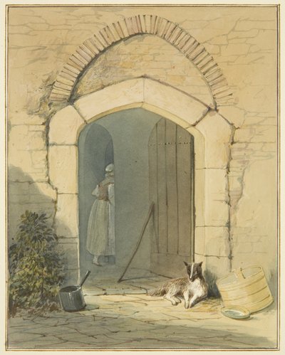 Entrée de la ferme - Thomas Leeson the Elder Rowbotham