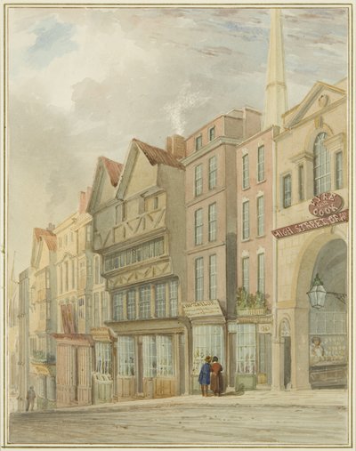 High Street avec la porte du marché - Thomas Leeson the Elder Rowbotham