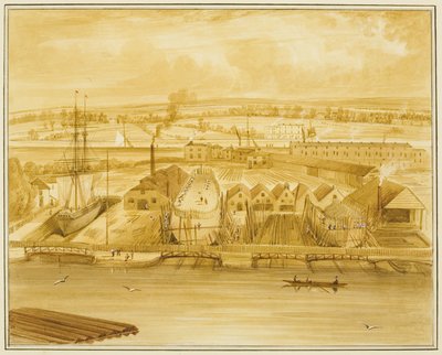 Nouveau quai de Hilhouse vu de Mardyke - Thomas Leeson the Elder Rowbotham