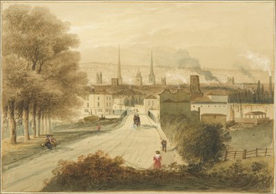 Pont de Hill (pont de Bath) sur la route de Bath - Thomas Leeson the Elder Rowbotham