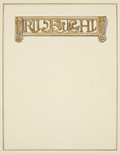 Initiales au-dessus de la porte corinthienne dans Temple Street - Thomas Leeson the Elder Rowbotham