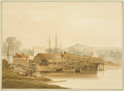 Cour de Scott, appelée Nova Scotia, près du barrage Overfall - Thomas Leeson the Elder Rowbotham