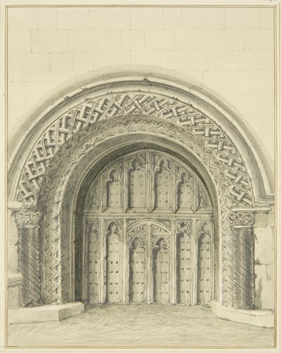 Petite porte voûtée adjacente au doyenné de la cathédrale de Bristol - Thomas Leeson the Elder Rowbotham