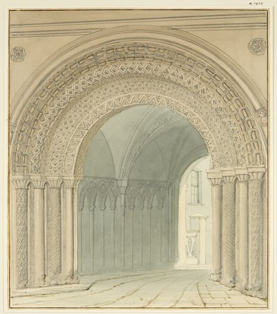Vue sud de la porte du collège, cathédrale de Bristol - Thomas Leeson the Elder Rowbotham