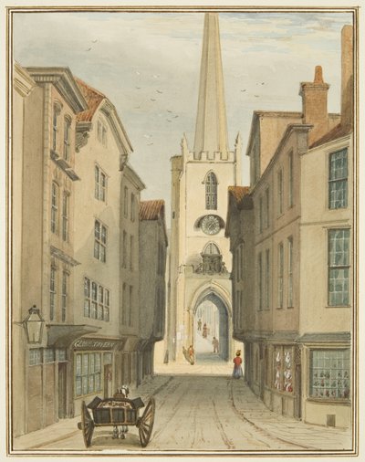 Tour de St John et partie de Christmas Street - Thomas Leeson the Elder Rowbotham