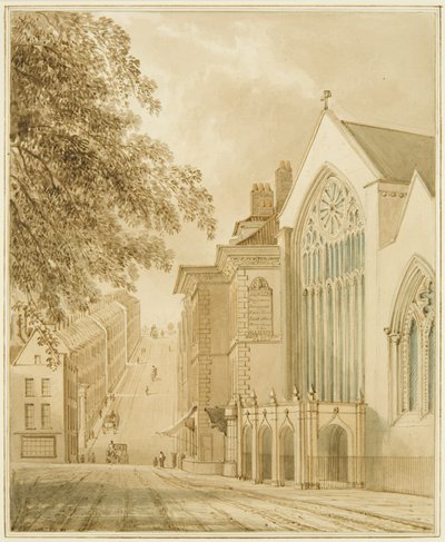 Saint-Marc, la chapelle du maire, avec vue sur Park Street - Thomas Leeson the Elder Rowbotham