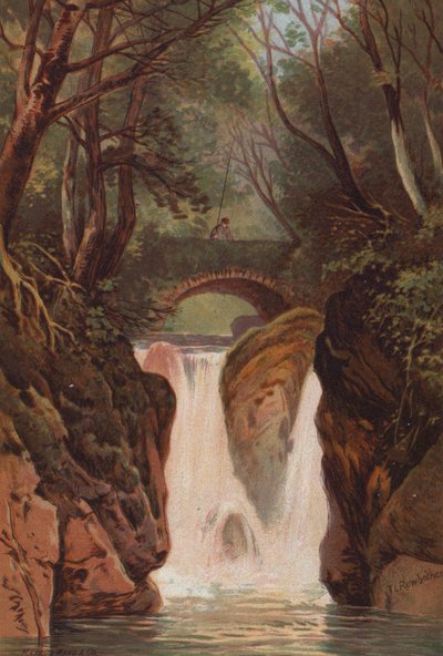 Les Lacs Anglais, Chutes de Rydal - Thomas Leeson the Elder Rowbotham
