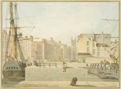 Vue de Prince Street, Bristol - Thomas Leeson the Elder Rowbotham