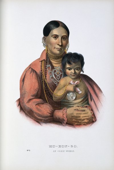 Do-Hon-Go, une femme Osage - Thomas Loraine (after) McKenney