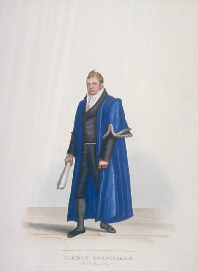 Conseiller municipal de la ville de Londres, William John Reeves, en costume civique, 1825 - Thomas Lord Busby