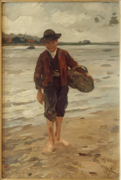 Garçon pêcheur - Thomas Ludwig Herbst