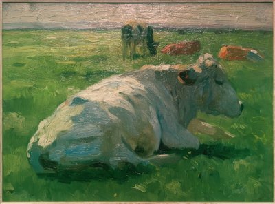 Vache couchée - Thomas Ludwig Herbst