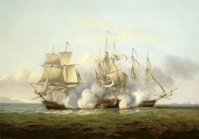 HMS Gore en action avec les bricks français 