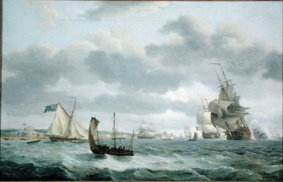 Navires de guerre et autres navires dans une brise au large de Douvres - Thomas Luny