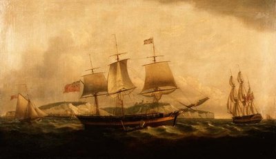 Navires au large de Douvres - Thomas Luny