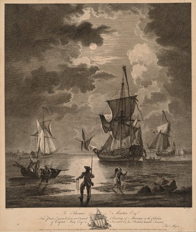 Vue de la mer au clair de lune - Thomas Major