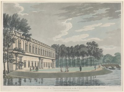 La façade est de la bibliothèque du Trinity College - Thomas Malton