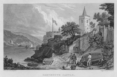 Château de Dartmouth (gravure) - Thomas Mann (after) Baynes