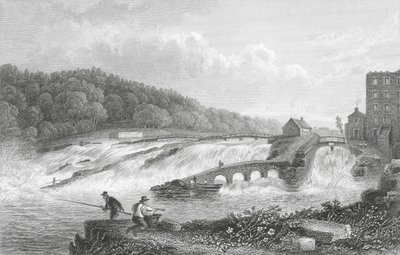 Le saut du saumon de Coleraine, Co Londonderry - Thomas Mann (after) Baynes