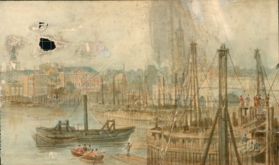 Panorama de la rivière Thames, côté nord, en 13 parties - Thomas Mann Baynes