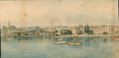 Panorama de la Tamise, côté nord, en 13 parties - Thomas Mann Baynes