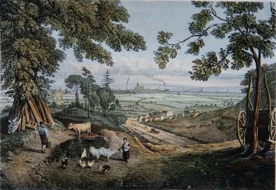 Vue des pentes de Highgate Archway - Thomas Mann Baynes