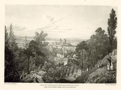 Vue de Greenwich depuis Blackheath Point, Londres - Thomas Mann Baynes