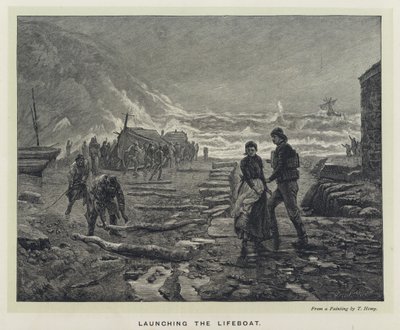 Lancement du canot de sauvetage - Thomas Marie Madawaska Hemy