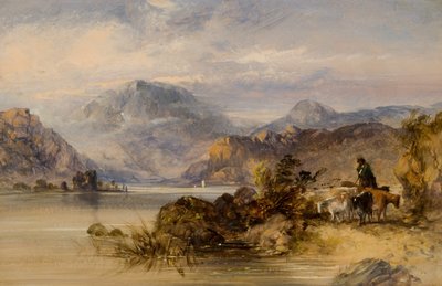 Scène de lac des Highlands - Thomas Miles II Richardson