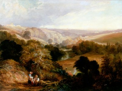 Vue du soir sur Heaton Dene, Lancashire, depuis une éminence près du moulin de Mable, 1831 - Thomas Miles Richardson