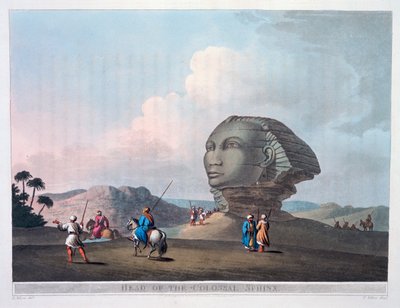 Tête du Sphinx colossal, Gizeh, Égypte, 1801 - Thomas Milton