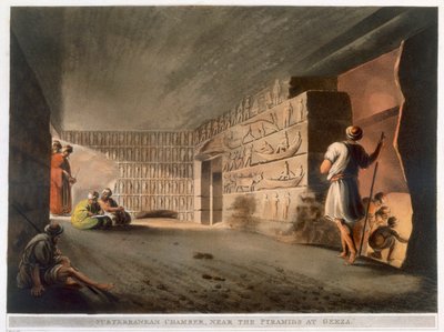 Chambre souterraine près des pyramides de Gizeh, 1802 - Thomas Milton