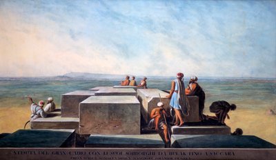 Sommet de la première pyramide de Gizeh, 1794 - Thomas Milton