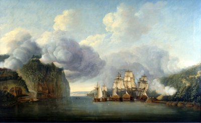 Forcer un passage de la rivière Hudson, 9 octobre 1776 - Thomas Mitchell