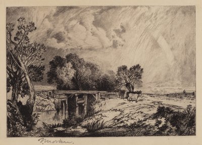 Un Pont Rustique - Thomas Moran
