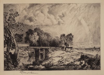 Un pont rustique - Thomas Moran