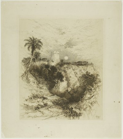 Une tour de Cortez - Thomas Moran