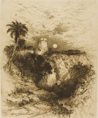 Une tour de Cortez - Mexique - Thomas Moran