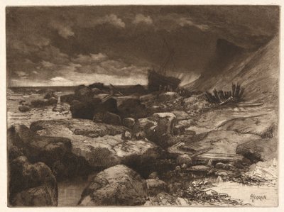 Une épave - Thomas Moran