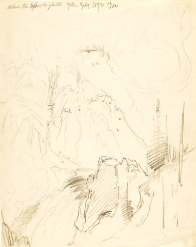 Au-dessus de la chute inférieure, Yellowstone - Thomas Moran