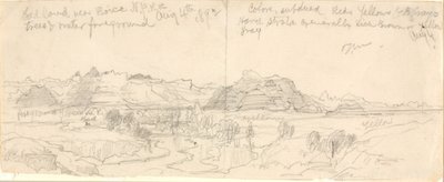 Bad Lands près de Boise, N.P.R.R. (No. Pacific Railroad) - Thomas Moran