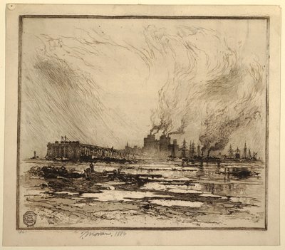 Communipaw, New Jersey - Thomas Moran