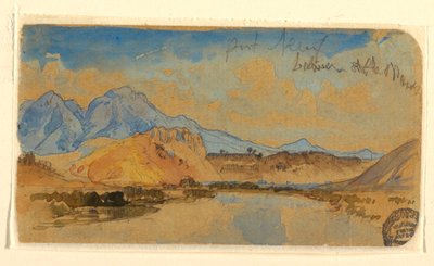 Dessin, Port Neuf Canyon, Idaho, peut-être 1879 - Thomas Moran