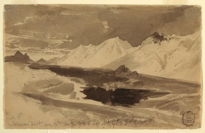 Dessin, The Arkansas Divide, août 1874 - Thomas Moran