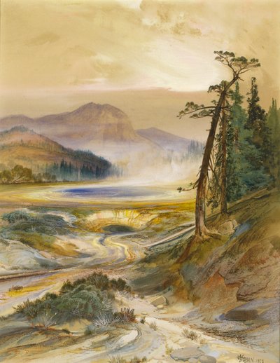 Excelsior Geyser, parc de Yellowstone, 1873 - Thomas Moran