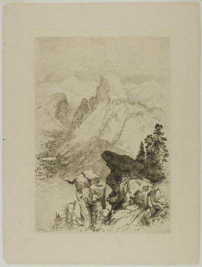 Half-Dome, vue de Moran Point - Thomas Moran