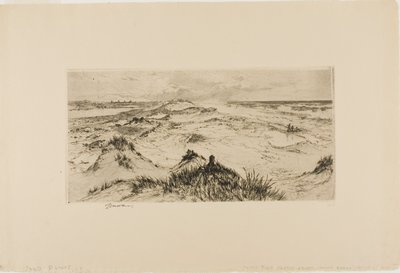 Regardant par-dessus les dunes de sable - Easthampton - Thomas Moran